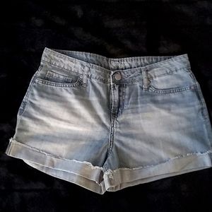 Calvin Klein Soft Denim Cuff Shorts
